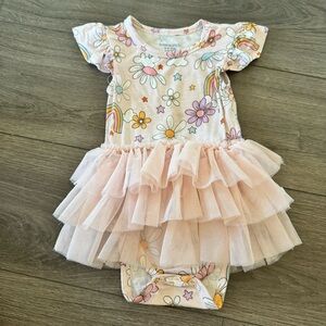 Posh peanut tallulah tulle bodysuit